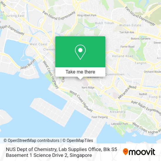 NUS Dept of Chemistry, Lab Supplies Office, Blk S5 Basement 1 Science Drive 2 map