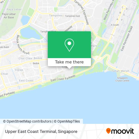 Upper East Coast Terminal map