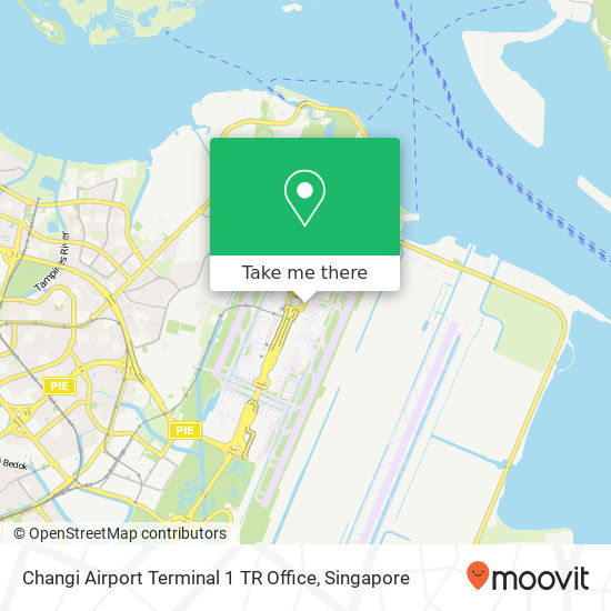 Changi Airport Terminal 1 TR Office map