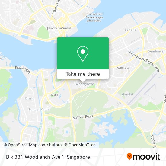 Blk 331 Woodlands Ave 1地图