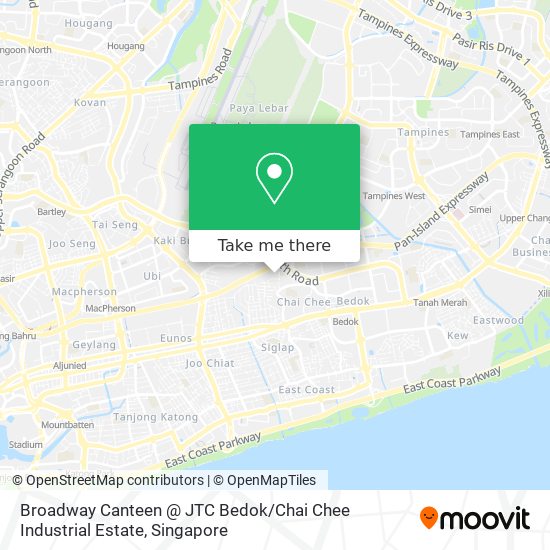 Broadway Canteen @ JTC Bedok / Chai Chee Industrial Estate map