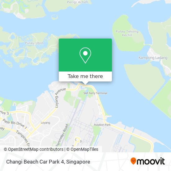 Changi Beach Car Park 4 map
