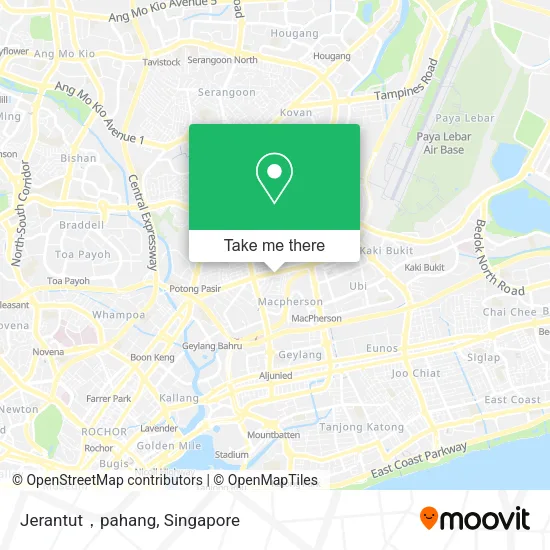Jerantut，pahang map