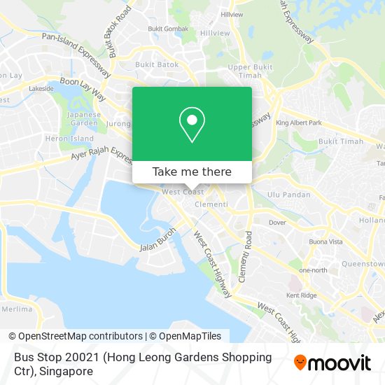 Bus Stop 20021 (Hong Leong Gardens Shopping Ctr) map