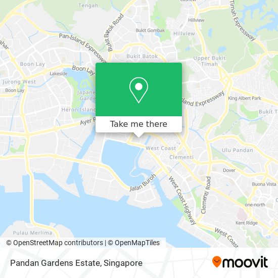 Pandan Gardens Estate map