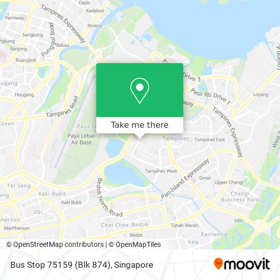 Bus Stop 75159 (Blk 874) map