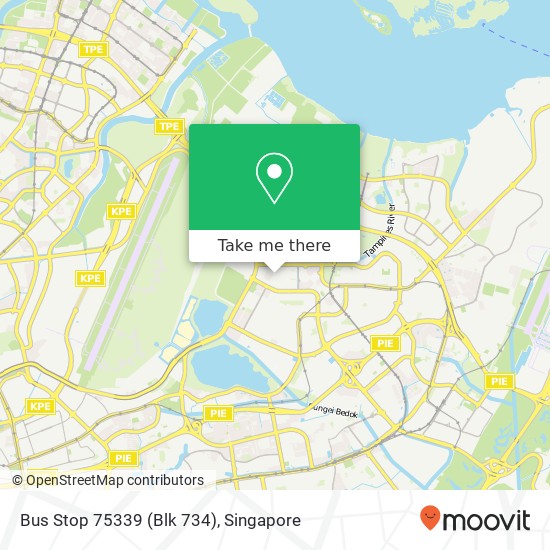 Bus Stop 75339 (Blk 734) map