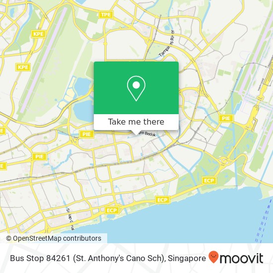Bus Stop 84261 (St. Anthony's Cano Sch) map