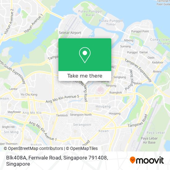 Blk408A, Fernvale Road, Singapore 791408地图