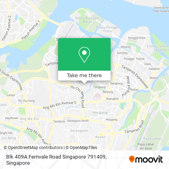 Blk 409A Fernvale Road Singapore 791409 map