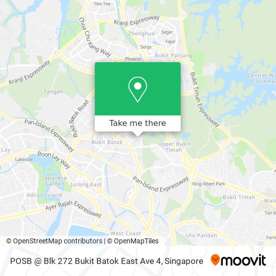 POSB @ Blk 272 Bukit Batok East Ave 4 map