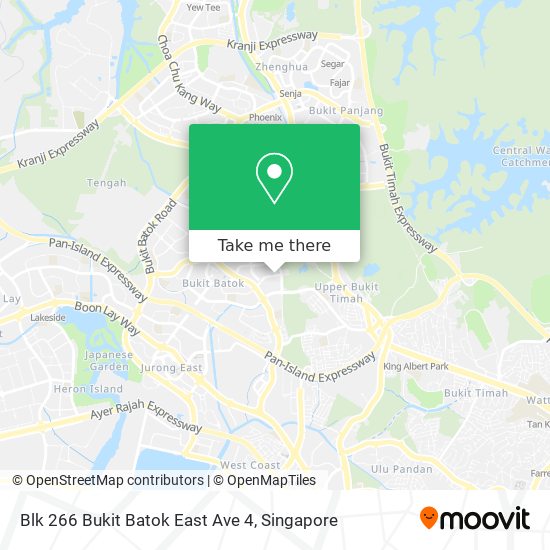 Blk 266 Bukit Batok East Ave 4 map