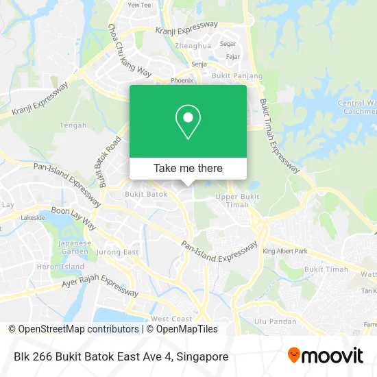 Blk 266 Bukit Batok East Ave 4 map