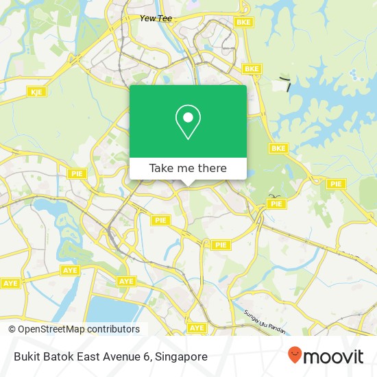 Bukit Batok East Avenue 6地图