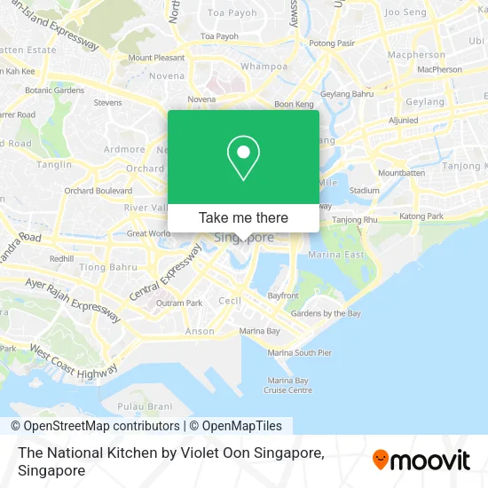 The National Kitchen by Violet Oon Singapore map