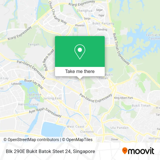 Blk 290E Bukit Batok Steet 24 map