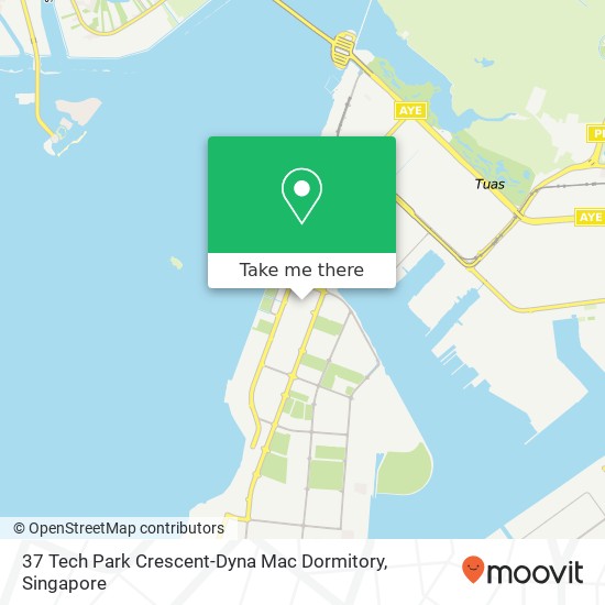 37 Tech Park Crescent-Dyna Mac Dormitory map