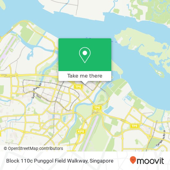 Block 110c Punggol Field Walkway map