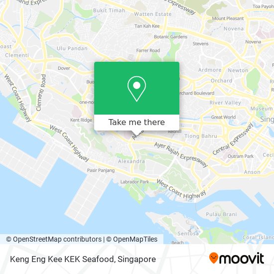 Keng Eng Kee KEK Seafood map