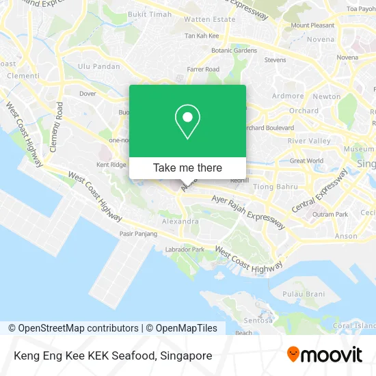 Keng Eng Kee KEK Seafood map