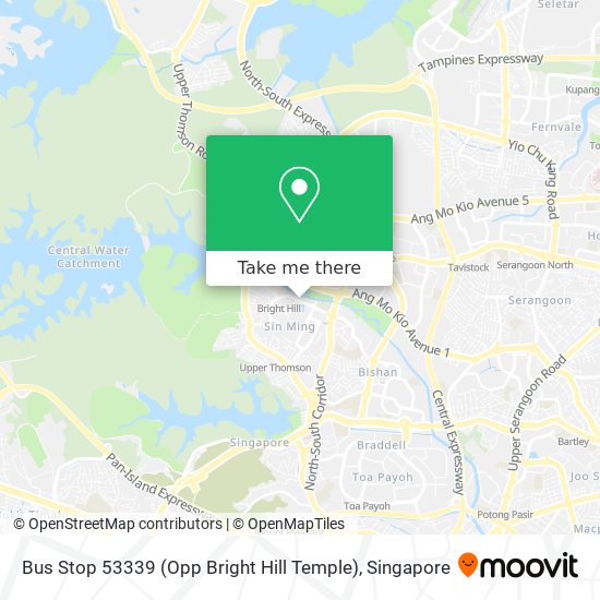 Bus Stop 53339 (Opp Bright Hill Temple) map