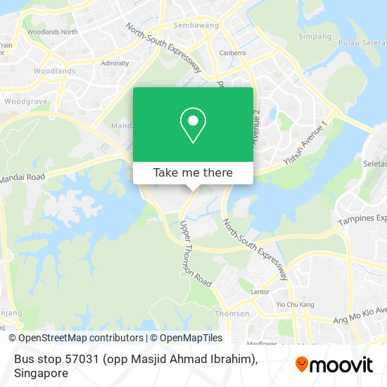 Bus stop 57031 (opp Masjid Ahmad Ibrahim) map