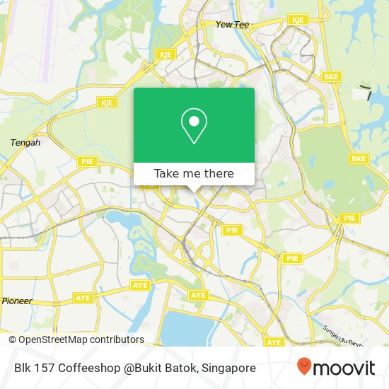 Blk 157 Coffeeshop @Bukit Batok地图