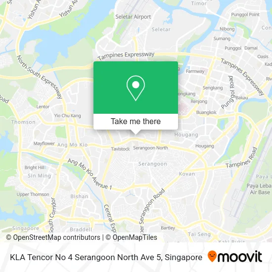 KLA Tencor No 4 Serangoon North Ave 5 map