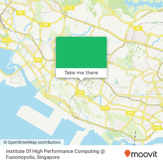 Institute Of High Performance Computing @ Fusionopolis map