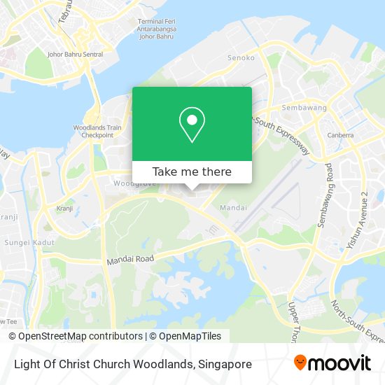 Light Of Christ Church Woodlands map