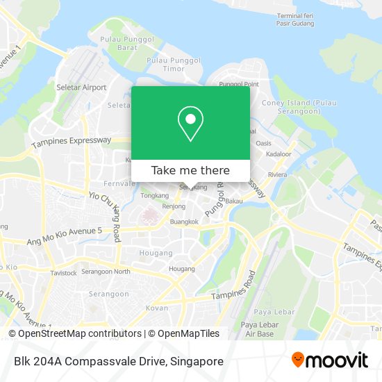 Blk 204A Compassvale Drive map