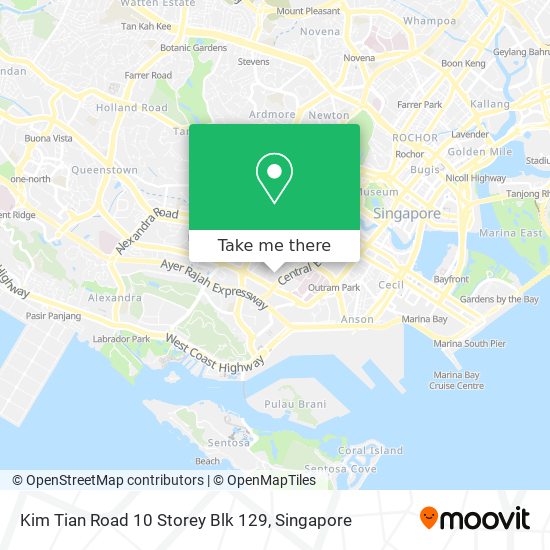 Kim Tian Road 10 Storey Blk 129 map