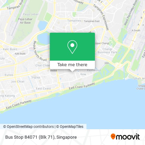 Bus Stop 84071 (Blk 71) map