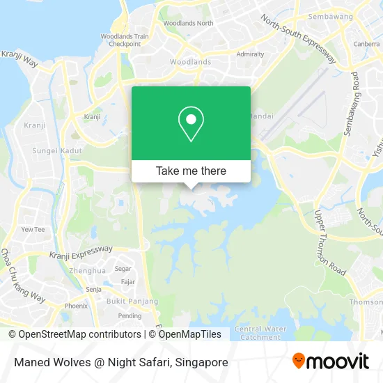 Maned Wolves @ Night Safari map