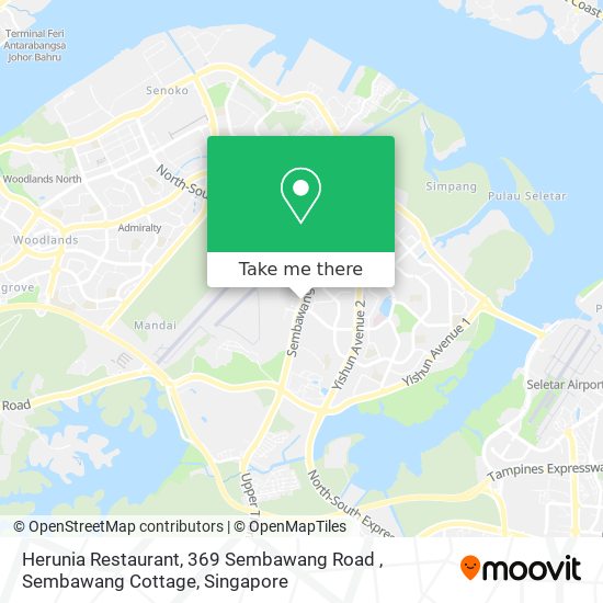 Herunia Restaurant, 369 Sembawang Road , Sembawang Cottage地图