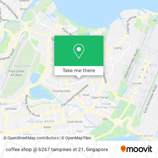 coffee shop @ b267 tampines st 21 map