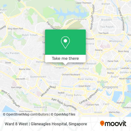 Ward 8 West | Gleneagles Hospital map