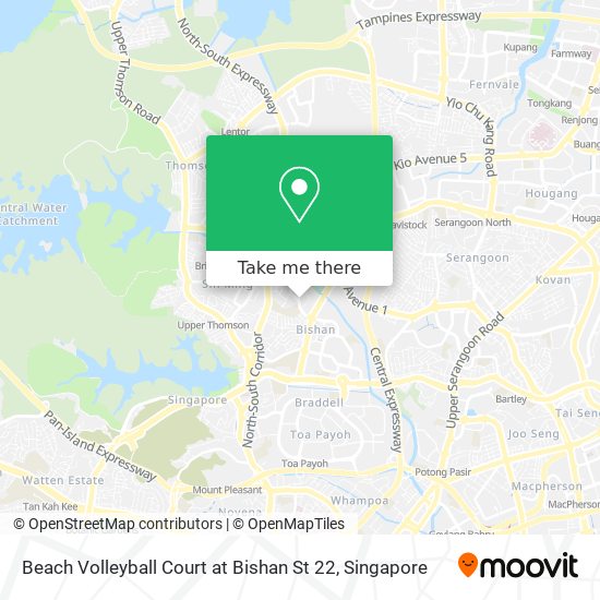 Beach Volleyball Court at Bishan St 22 map