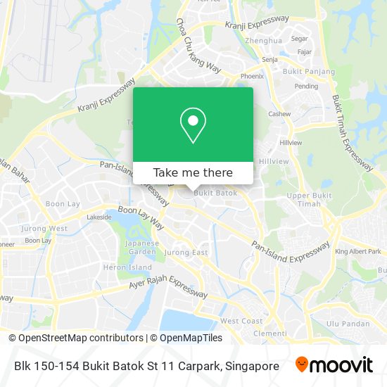 Blk 150-154 Bukit Batok St 11 Carpark地图