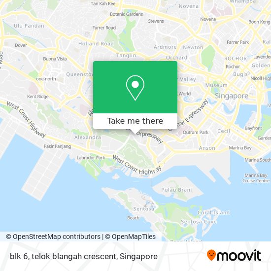 blk 6, telok blangah crescent map