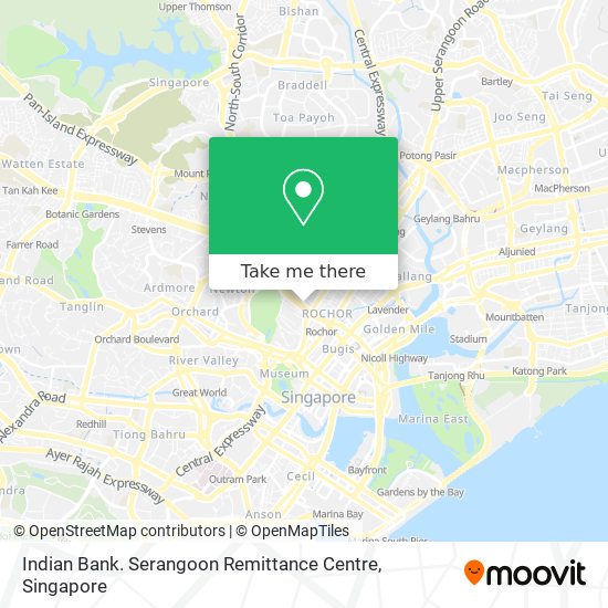 Indian Bank. Serangoon Remittance Centre map