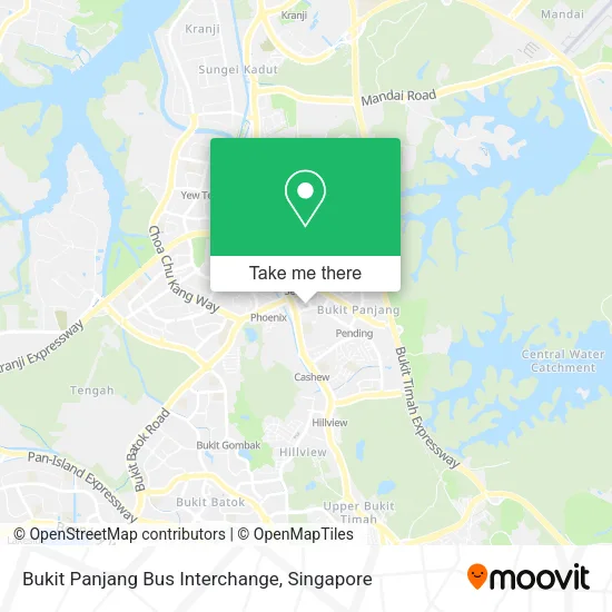 Bukit Panjang Bus Interchange map