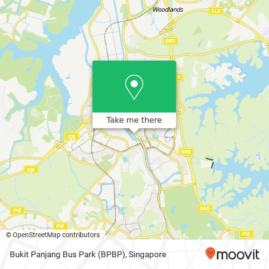 Bukit Panjang Bus Park (BPBP) map