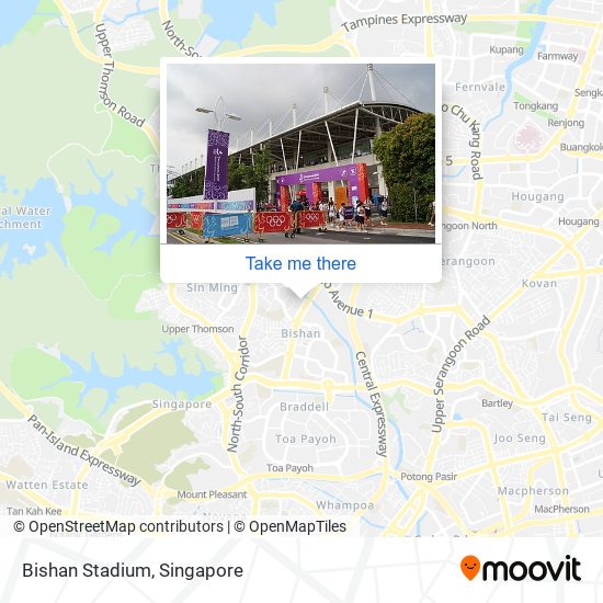 Bishan Stadium map