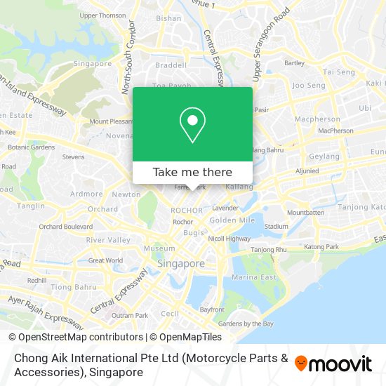 Chong Aik International Pte Ltd (Motorcycle Parts & Accessories)地图