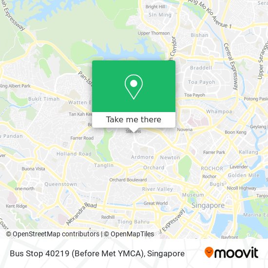 Bus Stop 40219 (Before Met YMCA) map