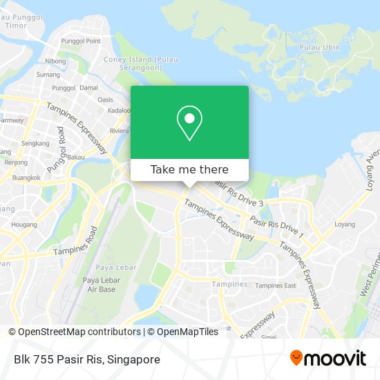 Blk 755 Pasir Ris map