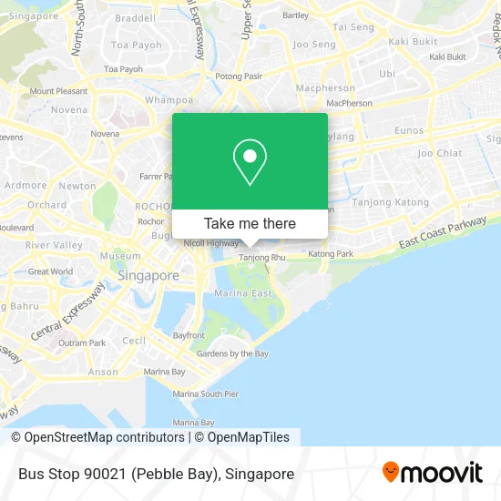Bus Stop 90021 (Pebble Bay) map