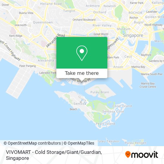 VIVOMART - Cold Storage / Giant / Guardian map
