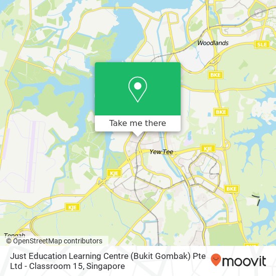 Just Education Learning Centre (Bukit Gombak) Pte Ltd - Classroom 15地图